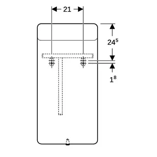 Geberit Option Lichtspiegel Beleuchtung oben, 40x80x3,5cm – Bild 4