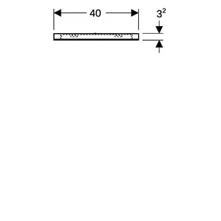 Geberit Option Lichtspiegel Beleuchtung oben, 40x80x3,5cm – Bild 5