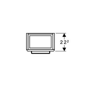 Geberit Renova Compact US 34,8cm für HWB 40cm mit 1 Tür, 34,8x60,4x25,2cm, hellgrau – Bild 5