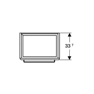 Geberit Renova Compact US 50cm für Waschtisch 55cm mit 1 Tür, 50x60,4x36,7cm, hellgrau – Bild 4