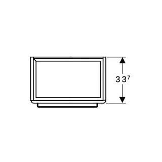 Geberit Renova Compact US 55cm für Waschtisch 60cm mit 1 Tür, 55x60,4x36,7cm, hellgrau – Bild 4