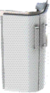 GE Renova Compact US 42,5cm für Eck-HWB 45cm, mit 2 Türen, 42,5x60,4x33cm, weiß