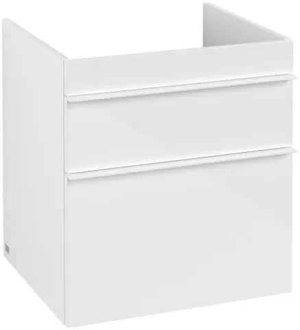 Villeroy & Boch WTUS Venticello 02 553x590x502mm 2 Ausz. Waschtisch m.tig Glossy White