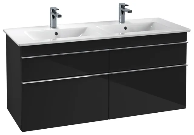 Villeroy & Boch WTUS Venticello 01 1253x590x502mm 4 Ausz. Waschtisch m.tig Glossy Grey