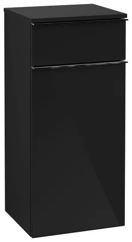 Villeroy & Boch Seitenschrank Venticello 11 404x866x 372mm 1 Tür 1 Schublade A:re Glossy Grey