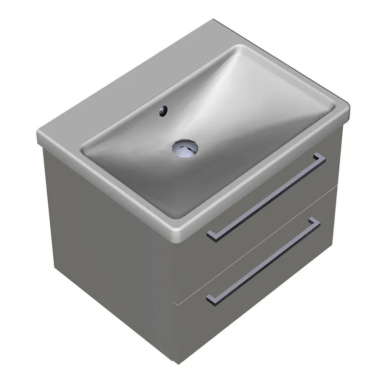 sanibel-Keramik-Waschtischelement 1.1 SFBO.063 630mm breit Weiß Hochglanz