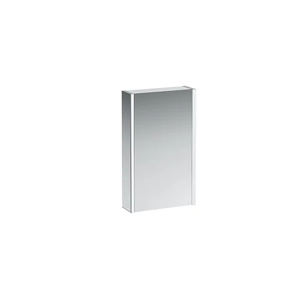 Laufen SPS Frame25 LED-Bel.verti. Sensor-Sch Amb-licht 750x450 1 T. Scharn.re weiß