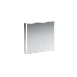 Laufen SPS Frame25 LED-Bel.verti. Sensor-Sch Ambientelicht 750x800 2 Türen versp.