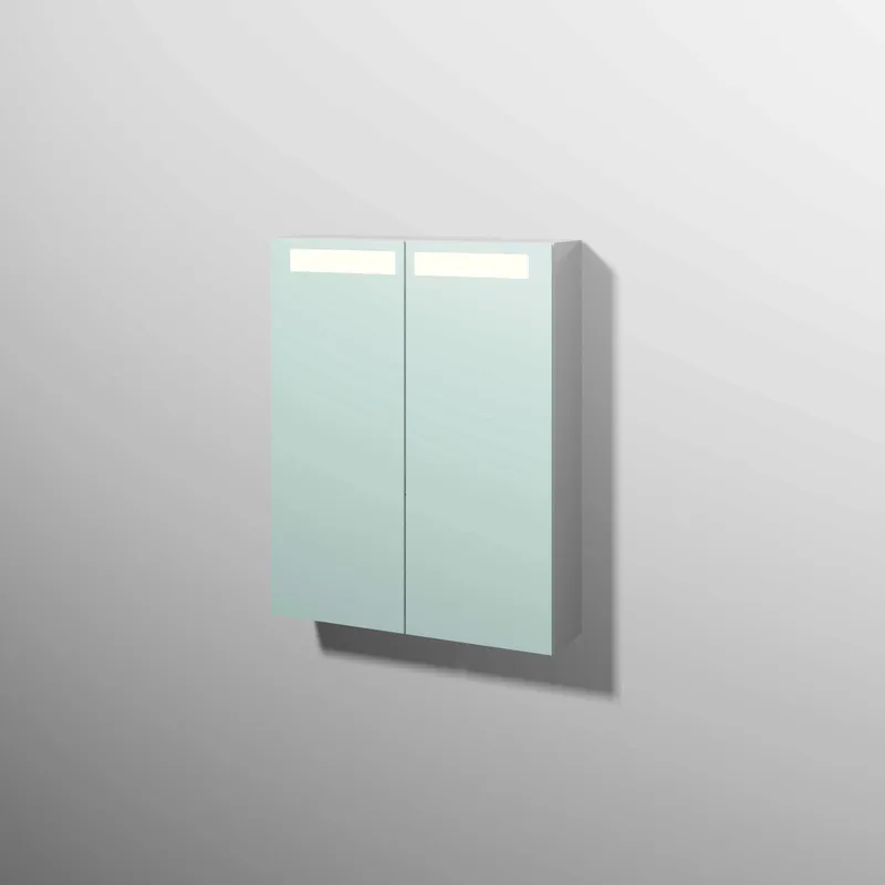 sanibel 5001 Spiegelschrank A16 SD51078 600x746x149mm Weiß-Glanz
