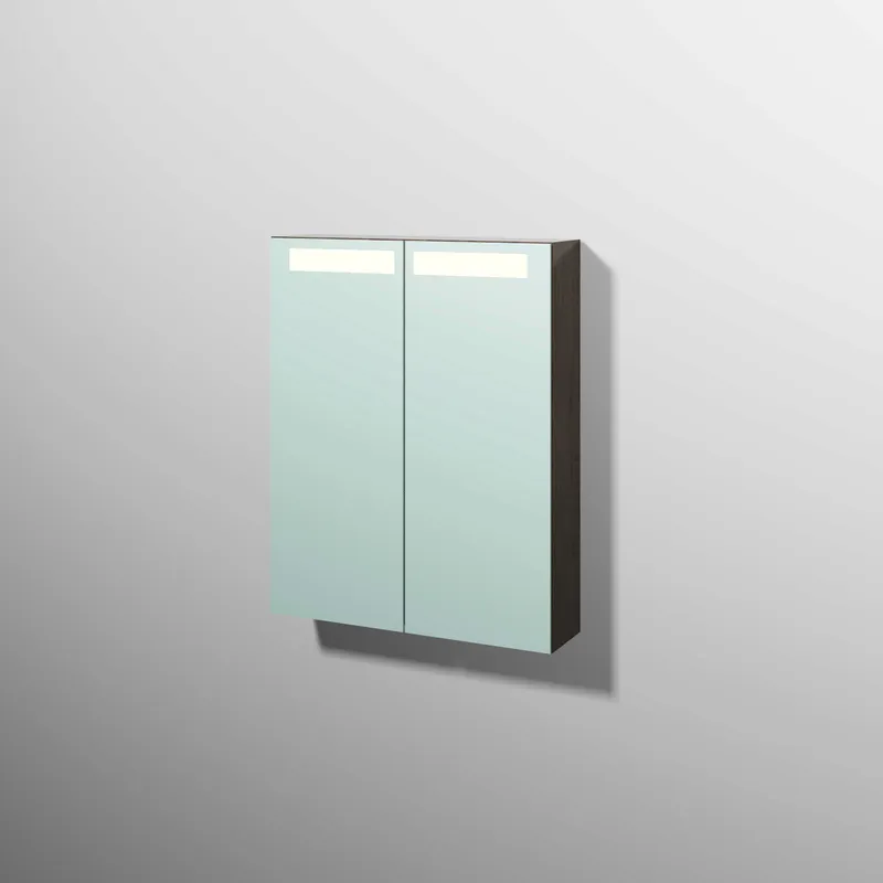 sanibel 5001 Spiegelschrank A16 SD51037 600x746x149mm Eiche-Nebraska