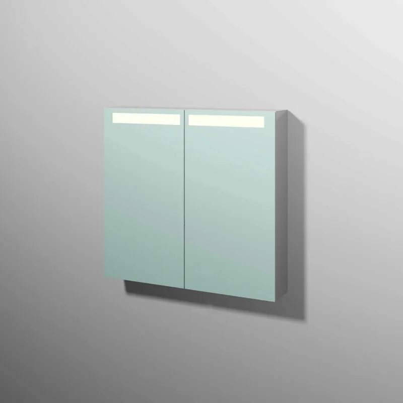 sanibel 5001 Spiegelschrank A16 SD51278 800x746x149mm Weiß-Glanz