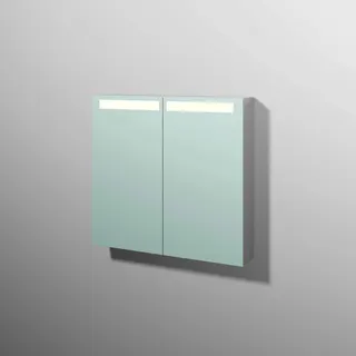 sanibel 5001 Spiegelschrank A16 SD51278 800x746x149mm Weiß-Glanz