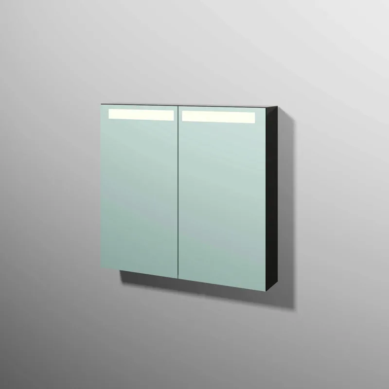 sanibel 5001 Spiegelschrank A16 SD51279 800x746x149mm Anthrazit-Glanz