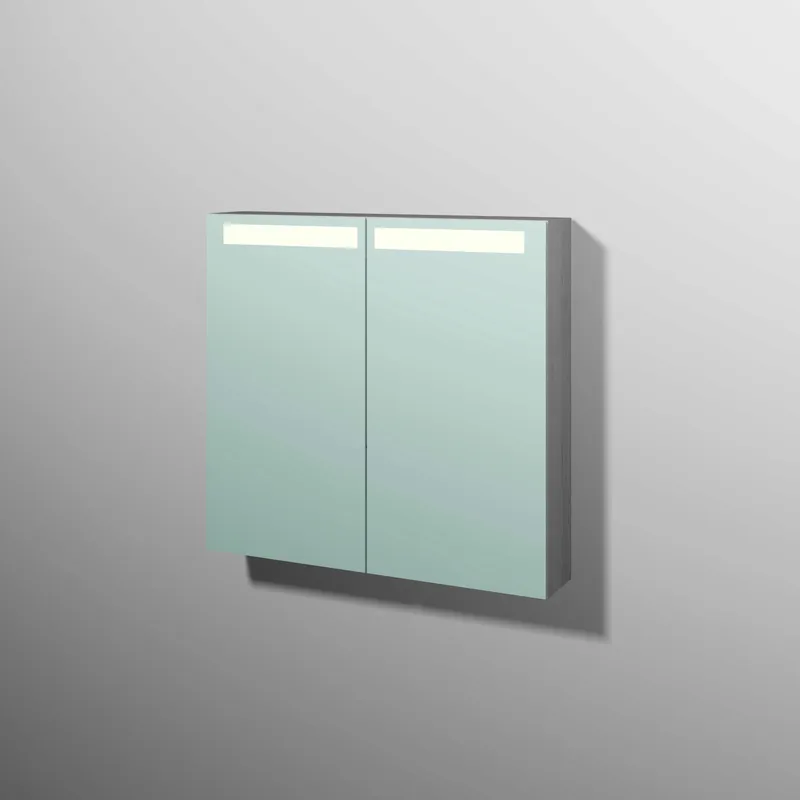 sanibel 5001 Spiegelschrank A16 SD51255 800x746x149mm Linde-Hell