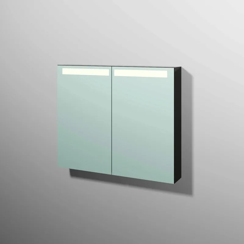 sanibel 5001 Spiegelschrank A16 SD51379 900x746x149mm Anthrazit-Glanz