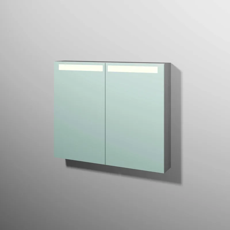 sanibel 5001 Spiegelschrank A16 SD51355 900x746x149mm Linde-Hell