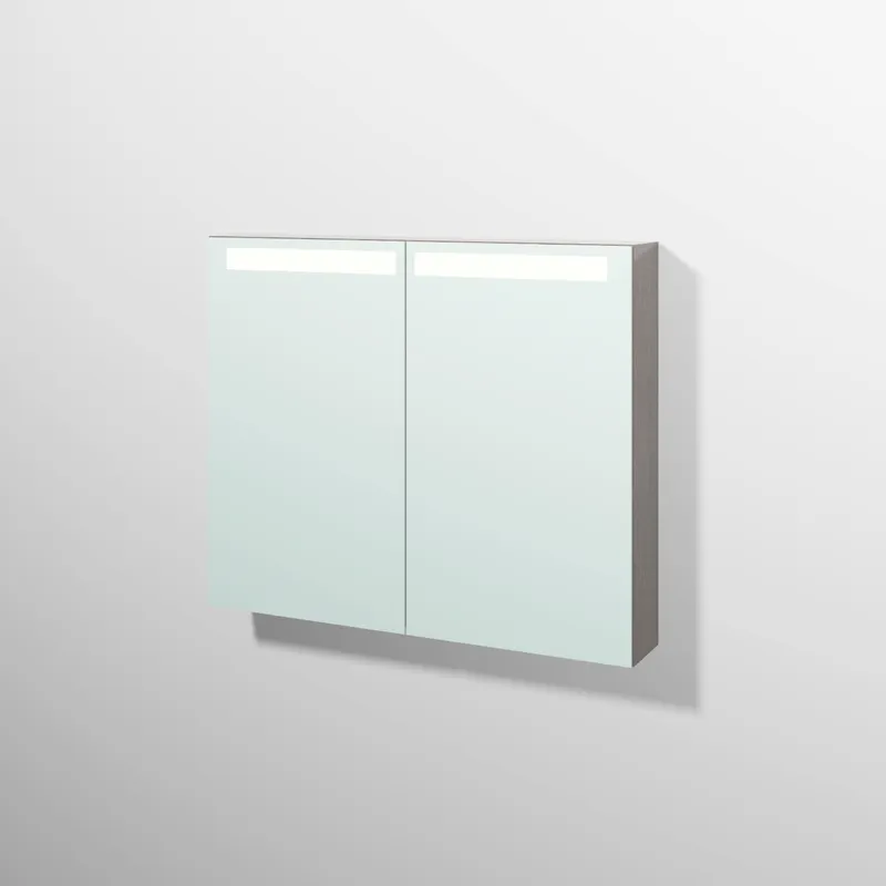 sanibel 5001 Spiegelschrank A16 SD51337 900x746x149mm Eiche-Nebraska