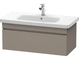Duravit WTU wandh. DuraStyle 448x930x398mm 1 Ausz.,232010,basalt matt/basalt matt – Bild 2