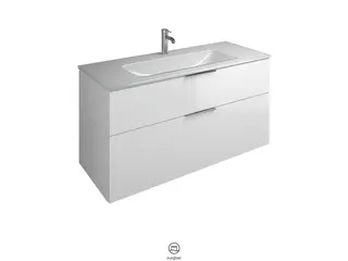 BB Glas-Waschtisch inkl. WTU (SEYX122) Eqio, 490x1220x615 – Bild 5
