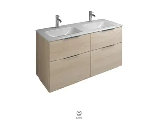 BB Glas-Waschtisch inkl. WTU (SEYY122) Eqio, 490x1220x615 – Bild 3