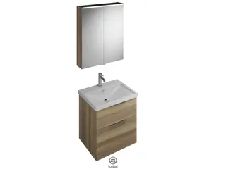 BB Badmöbelset (SFAN065), Breite 650 mm Eqio, bestehend aus SPS, Keramik-Waschtisch, WTU – Bild 4