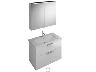 BB Badmöbelset (SFAN093), Breite 930 mm Eqio, bestehend aus SPS, Keramik-Waschtisch, WTU – Bild 2
