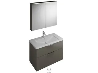 BB Badmöbelset (SFAN093), Breite 930 mm Eqio, bestehend aus SPS, Keramik-Waschtisch, WTU – Bild 3