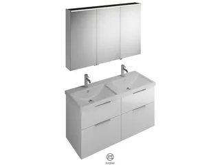 BB Badmöbelset (SFAQ123), Breite 1230 mm Eqio, bestehend aus SPS, Keramik-Waschtisch, WTU – Bild 2
