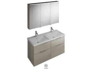 BB Badmöbelset (SFAQ123), Breite 1230 mm Eqio, bestehend aus SPS, Keramik-Waschtisch, WTU – Bild 3