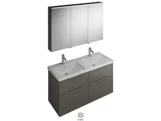 BB Badmöbelset (SFAQ123), Breite 1230 mm Eqio, bestehend aus SPS, Keramik-Waschtisch, WTU – Bild 5