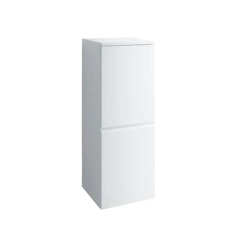Laufen Halb-HS PRO 335x350x1000 1Tür Scharn.re 2 Ablg. m.Griffmulde we glzd