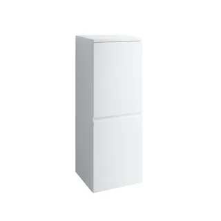 Laufen Halb-HS PRO 335x350x1000 1Tür Scharn.re 2 Ablg. m.Griffmulde we glzd