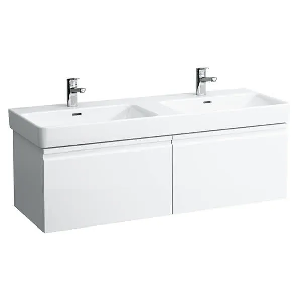 Laufen WTU PRO S 450x1258x397 2Schubl 2Innen Griffmulde f.WT H814968 weiß glzd