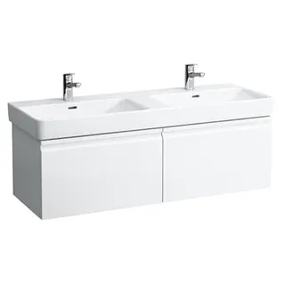Laufen WTU PRO S 450x1258x397 2Schubl 2Innen Griffmulde f.WT H814968 weiß glzd