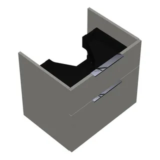 sanibel-WT-Unterbau 2.0 FLEX WVKS057 570mm breit Schubl/Auszug Weiß Glänzend