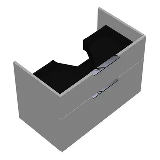 sanibel-Waschtisch-Unterbau 2.0 FLEX WVKS077 770mm breit Schubl/Auszug Weiß Matt
