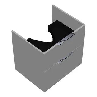 sanibel-Waschtisch-Unterbau 2.0 FLEX WVKT060 600mm breit Schubl/Auszug Weiß Matt