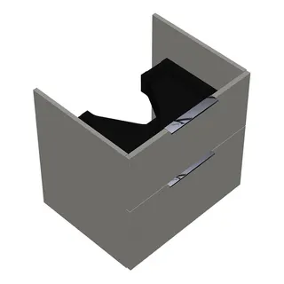 sanibel-Waschtisch-Unterbau 2.0 FLEX WVKT060 600mm breit Schubl/Auszug Weiß Glänzend