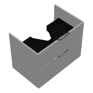sanibel-Waschtisch-Unterbau 2.0 FLEX WVKT075 750mm breit Schubl/Auszug Weiß Matt