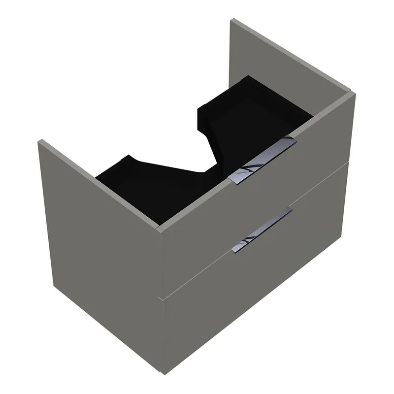 sanibel-Waschtisch-Unterbau 2.0 FLEX WVKT075 750mm breit Schubl/Auszug Weiß Glänzend