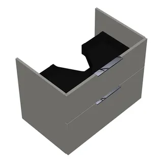 sanibel-Waschtisch-Unterbau 2.0 FLEX WVKT075 750mm breit Schubl/Auszug Weiß Glänzend