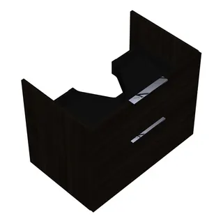 sanibel-Waschtisch-Unterbau 2.0 FLEX WVKT075 750mm breit Schubl/Auszug Marone Trüffel