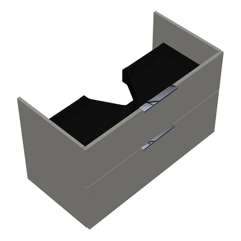 sanibel-Waschtisch-Unterbau 2.0 FLEX WVKT095 950mm breit Schubl/Auszug Weiß Glänzend