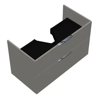 sanibel-Waschtisch-Unterbau 2.0 FLEX WVKT095 950mm breit Schubl/Auszug Weiß Glänzend