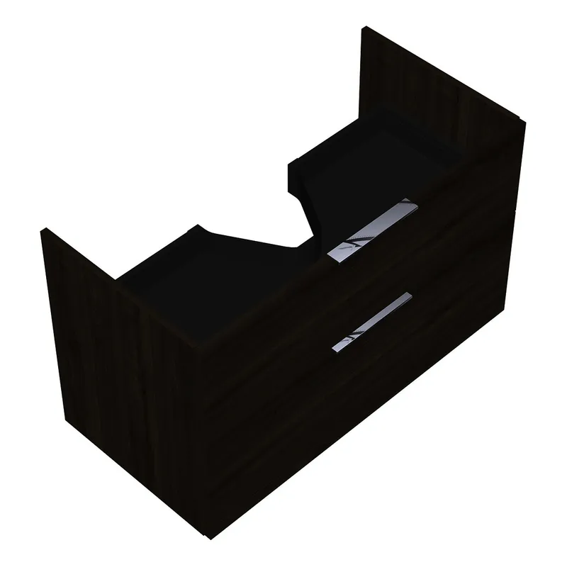 sanibel-Waschtisch-Unterbau 2.0 FLEX WVKT095 950mm breit Schubl/Auszug Marone Trüffel