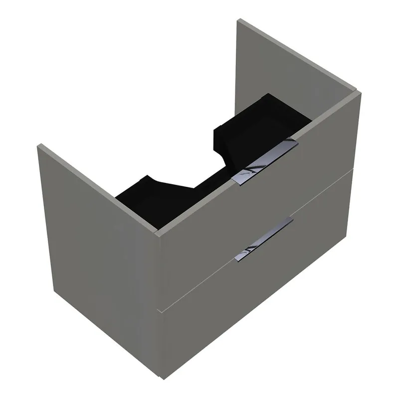 sanibel-Waschtisch-Unterbau 2.0 FLEX WVLB080 800mm breit Schubl/Auszug Weiß Glänzend
