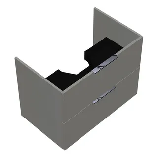 sanibel-Waschtisch-Unterbau 2.0 FLEX WVLB080 800mm breit Schubl/Auszug Weiß Glänzend
