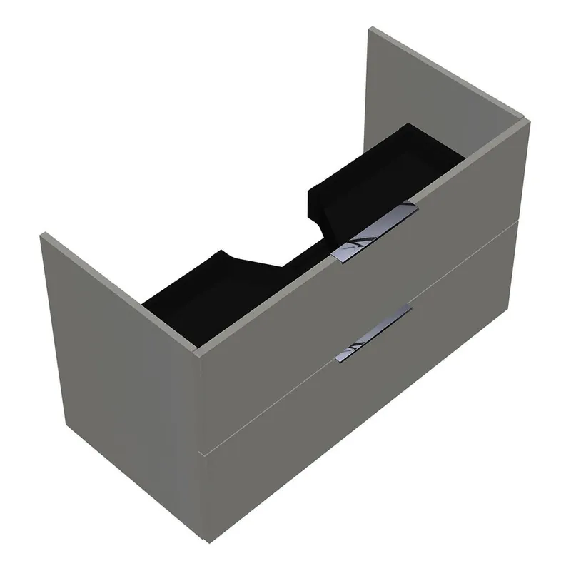 sanibel-Waschtisch-Unterbau 2.0 FLEX WVLB100 1000mm breit Schubl/Auszug Weiß Glänzend