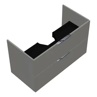 sanibel-Waschtisch-Unterbau 2.0 FLEX WVLB100 1000mm breit Schubl/Auszug Weiß Glänzend