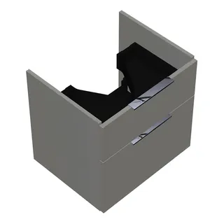 sanibel-Waschtisch-Unterbau 2.0 FLEX WVLD055 550mm breit Schubl/Auszug Weiß Glänzend